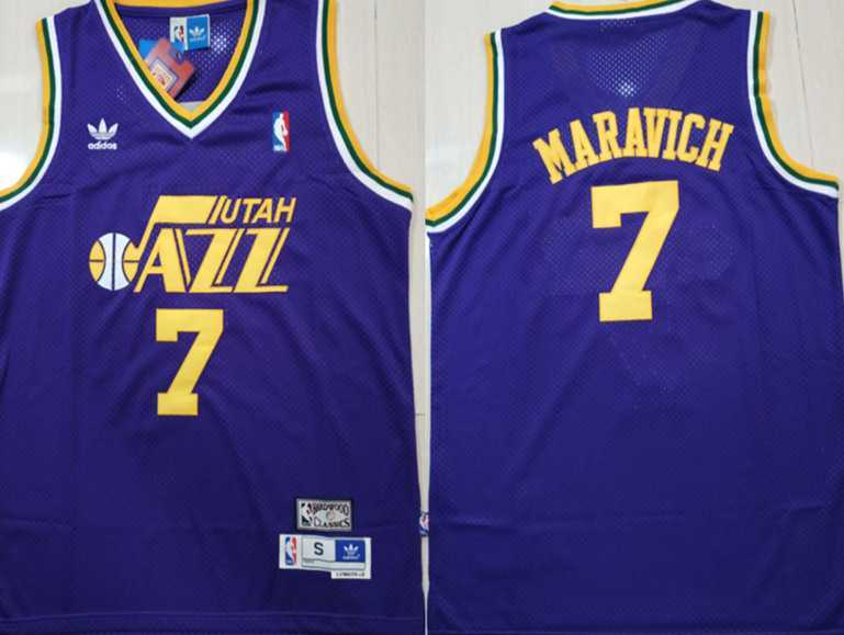 Jazz 7 Pete Maravich Purple Hardwood Classics Stitched NBA Jersey,We sell and wholesale Jazz 7 Pete Maravich Purple Hardwood Classics Stitched NBA Jersey on line form chian!
